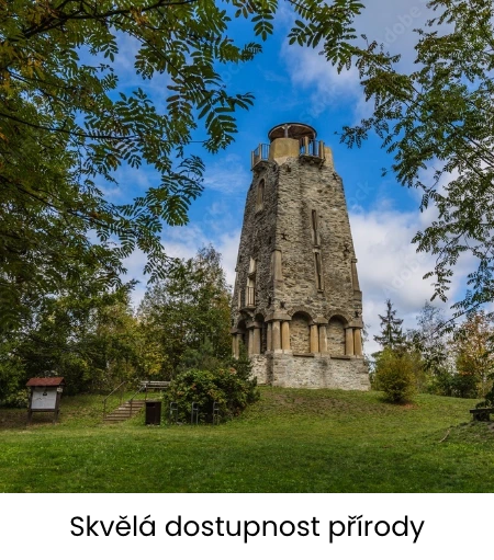Skvělá dostupnost přírody