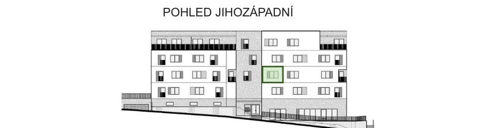 SO03-Byt 1A – pohledy Bytový dům Astra, bydlení v Sezimově Ústí v Táboře