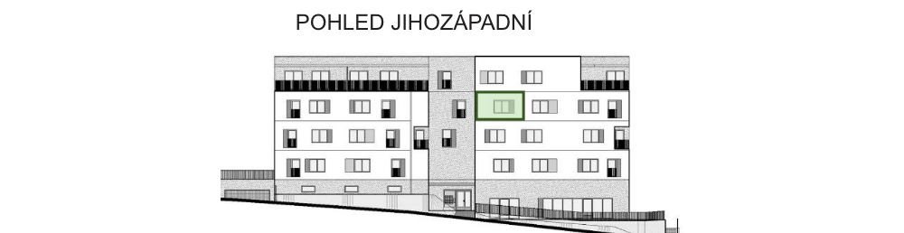 SO03-Byt 1A – pohledy Bytový dům Astra, bydlení v Sezimově Ústí v Táboře