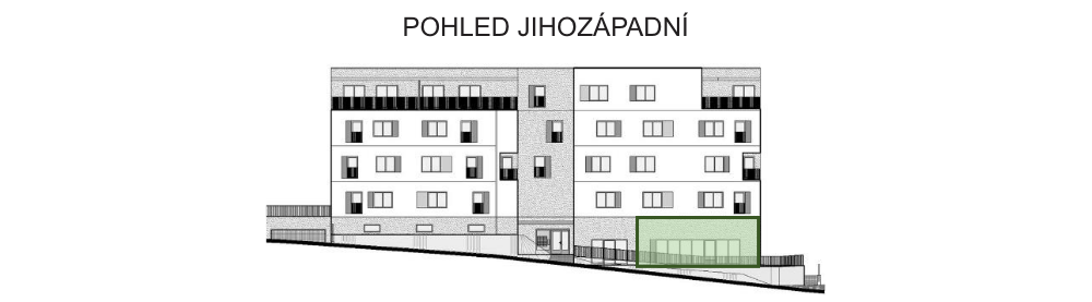SO03-Byt 1A – pohledy Bytový dům Astra, bydlení v Sezimově Ústí v Táboře