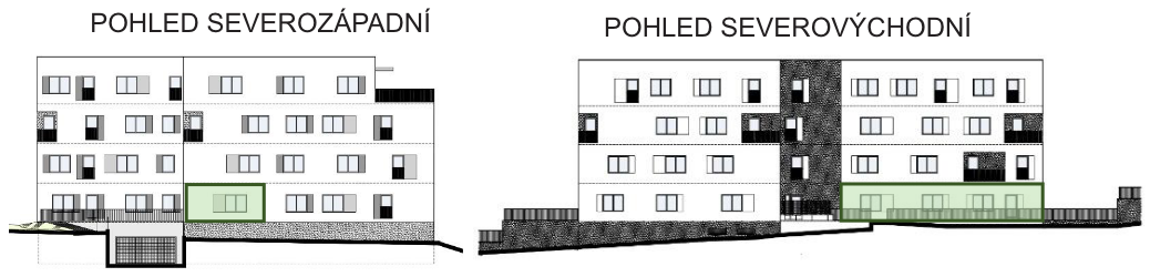 Bytový dům Astra, bydlení v Sezimově Ústí v Táboře