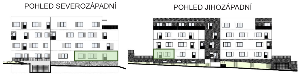 Bytový dům Astra, bydlení v Sezimově Ústí v Táboře