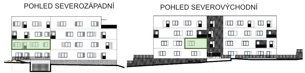 Bytový dům Astra, bydlení v Sezimově Ústí v Táboře