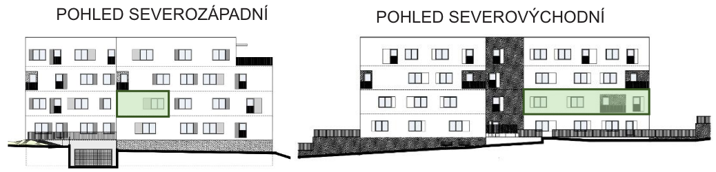 Bytový dům Astra, bydlení v Sezimově Ústí v Táboře