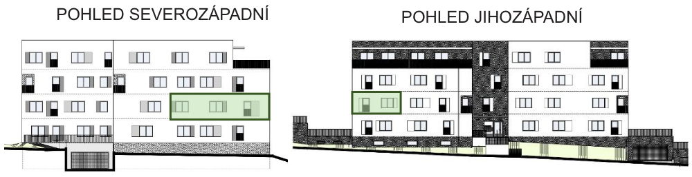 Bytový dům Astra, bydlení v Sezimově Ústí v Táboře