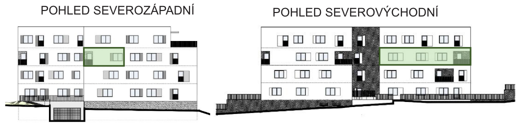 Bytový dům Astra, bydlení v Sezimově Ústí v Táboře