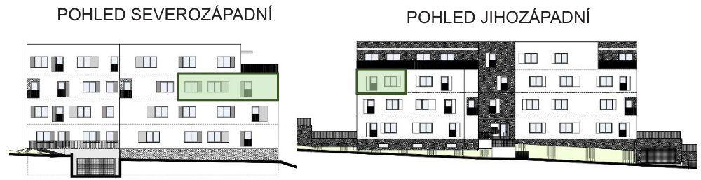 Bytový dům Astra, bydlení v Sezimově Ústí v Táboře
