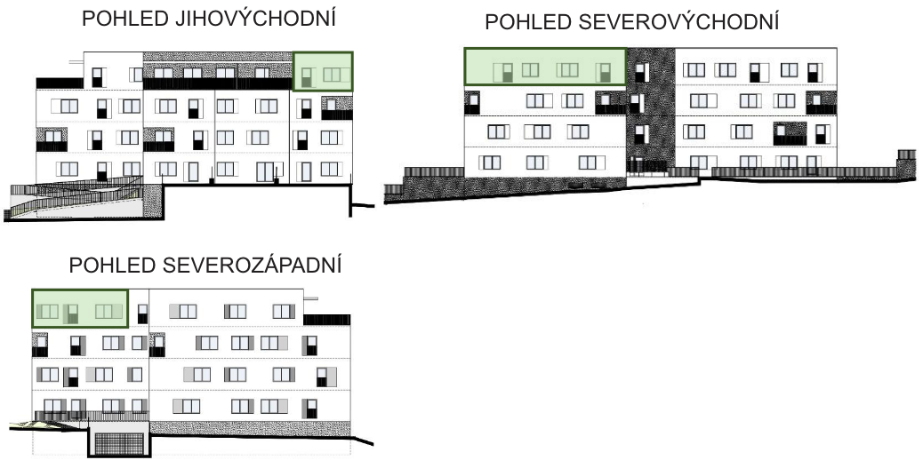 Bytový dům Astra, bydlení v Sezimově Ústí v Táboře